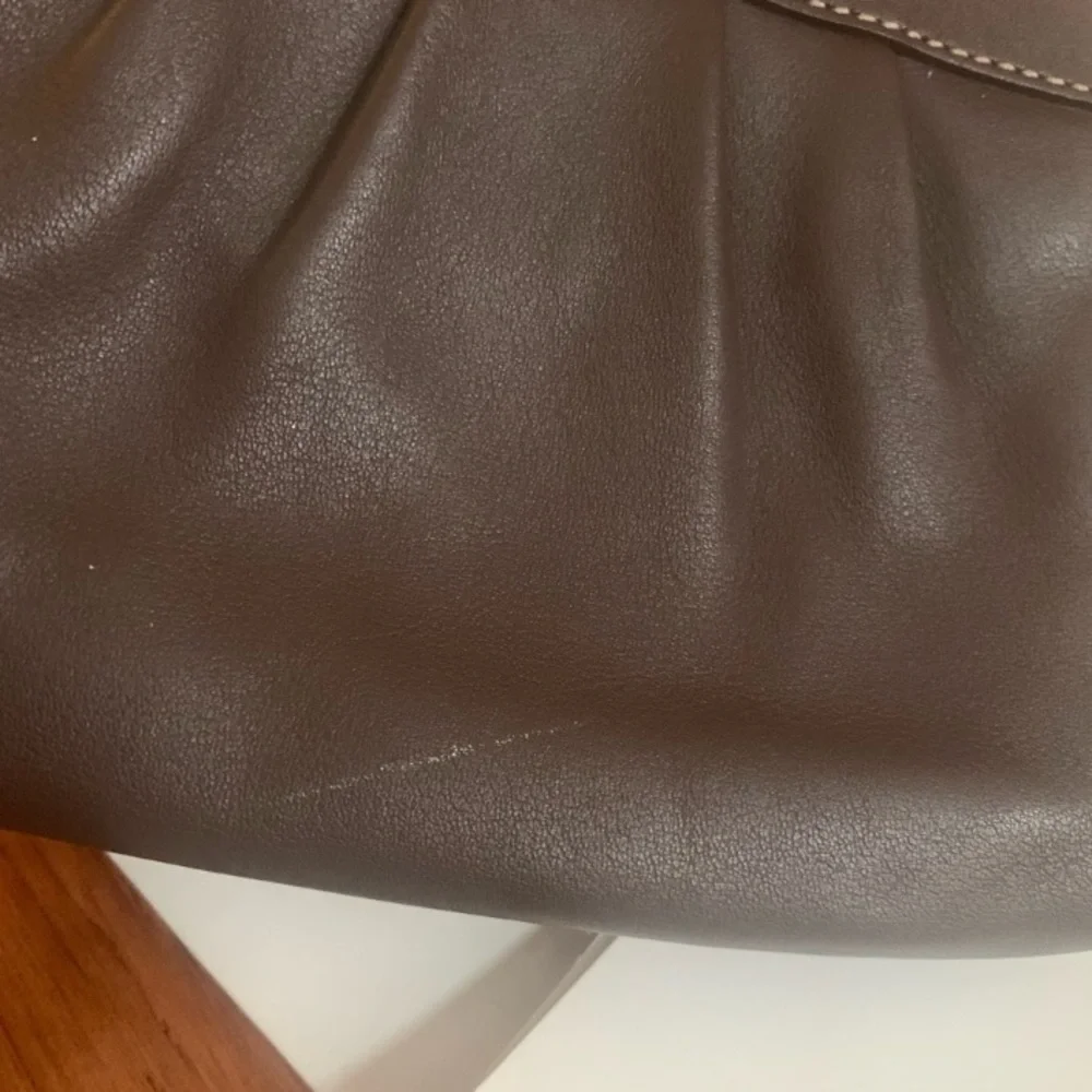 Coach Vintage Brown Leather Wristlet
